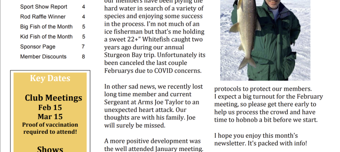 AAFC Newsletter February 2022 Volume 2, Issue 2