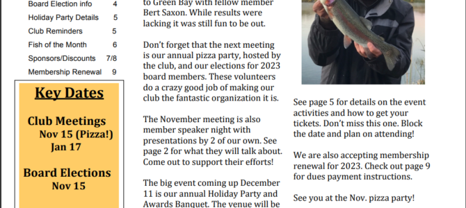 AAFC Newsletter November 2022 Volume 2, Issue 11