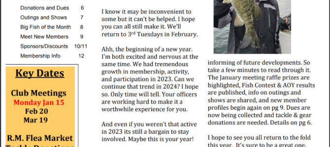 AAFC Newsletter January 2024 Volume 4, Issue 1